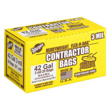 Contractor Bags - 3 MIL - 42GL - Box of 20 (#11870)