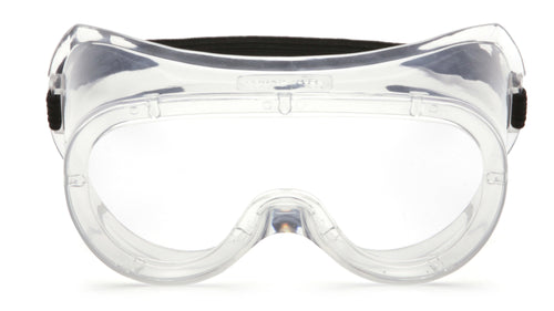 SafetyCo Pyramex G200T GOGGLE Clear H2X Anti-Fog Ventless Goggle Features Ventless goggle provides protection against odor vapors Scratch resistant polycarbonate lens provides 99% UVA/B/C protection