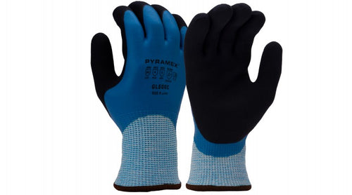 Pyramex GL506C Sandy Latex Insulated ANSI A5 Cut Resistant Work Gloves (Dozen)