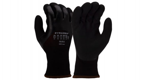 Pyramex GL611 Insulated Dipped ANSI A2 Cut Resistant Work Gloves (Dozen)