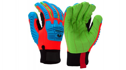 Pyramex GL804C Insulated Corded Cotton TPR Glove - A3 Cut Resistant - Pair