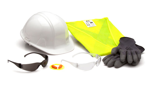 SafetyCo pyramex NHCL Kit Includes:  S4110S, RVZ2110L, HP14010, DP1001 and Gloves