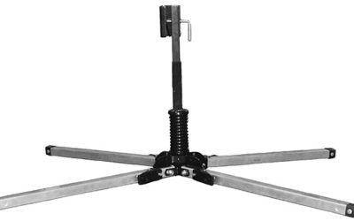 QUADRA FLEX QF-V-84 SIGN STAND; DUAL SPRING FOR 36" AND 48" ROLL UP SIGNS; HOLDS 7' OFF  GROUND