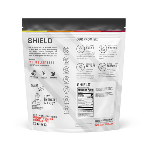 SHIELD® Electrolyte Hydration Powder Singles/100 Count